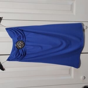 Maurices cold shoulder top small NWT blue